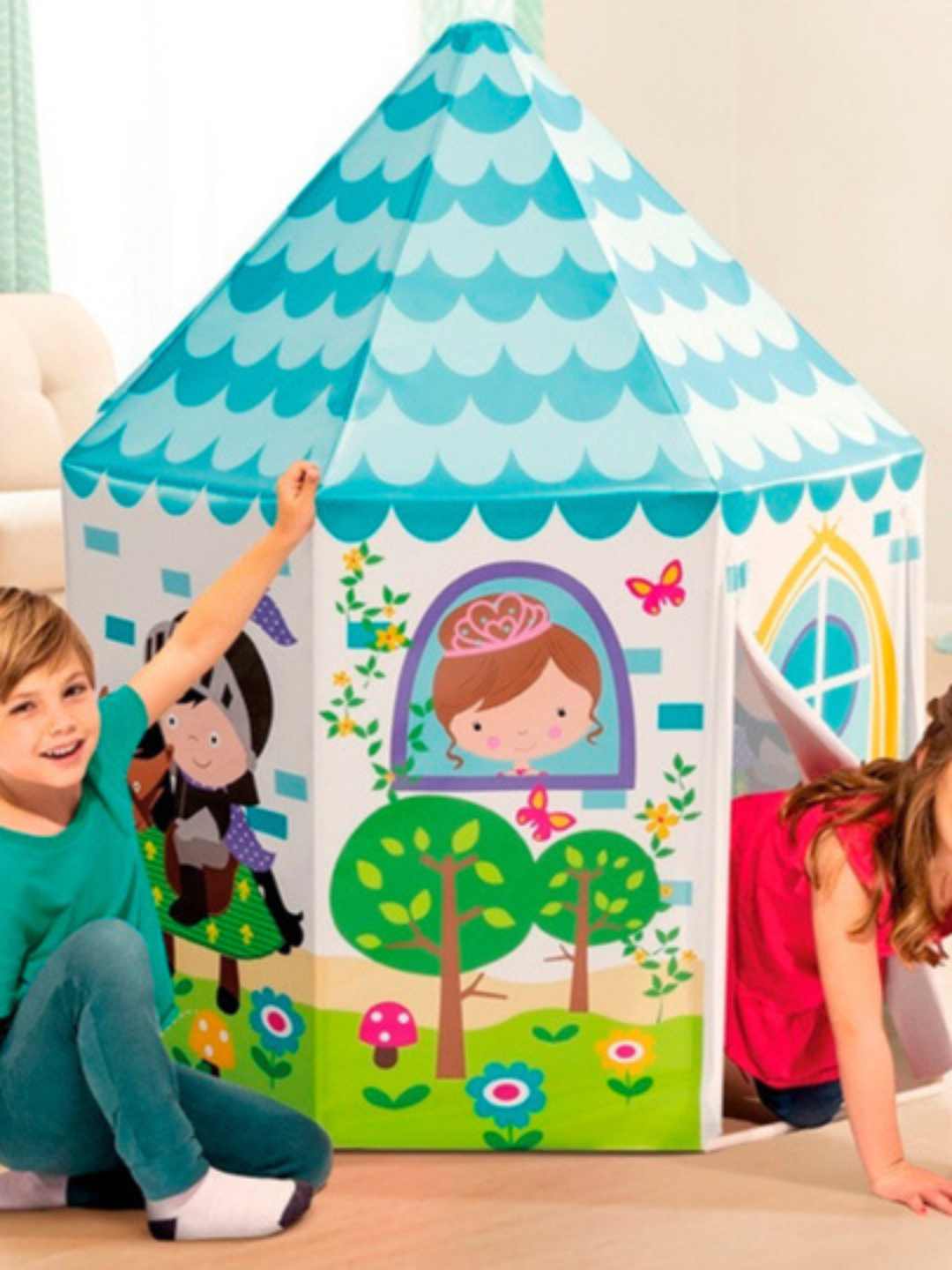 Intex 44635 Игровой домик 104х104х130см "Домик Принцессы" 3-6 лет — фото 1