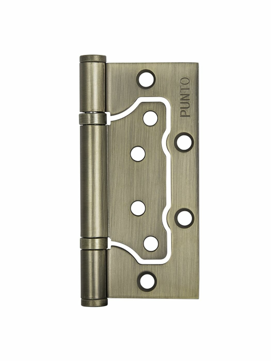 Комплект 10 шт. - Петля дверная накладная без врезки (бабочка) Punto 200-2B 100x25 WAB мат. бронза