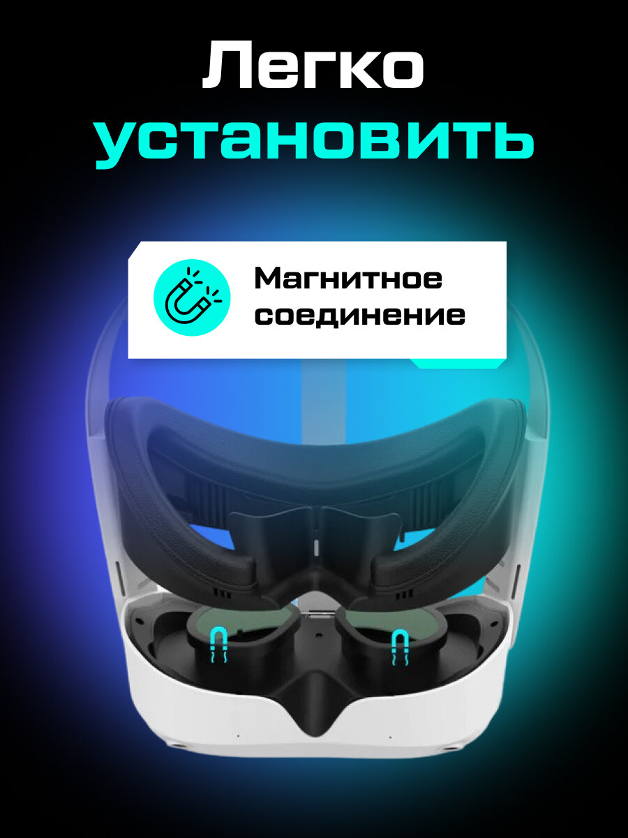 Маска AMVR для Pico 4 экокожа — фото 1