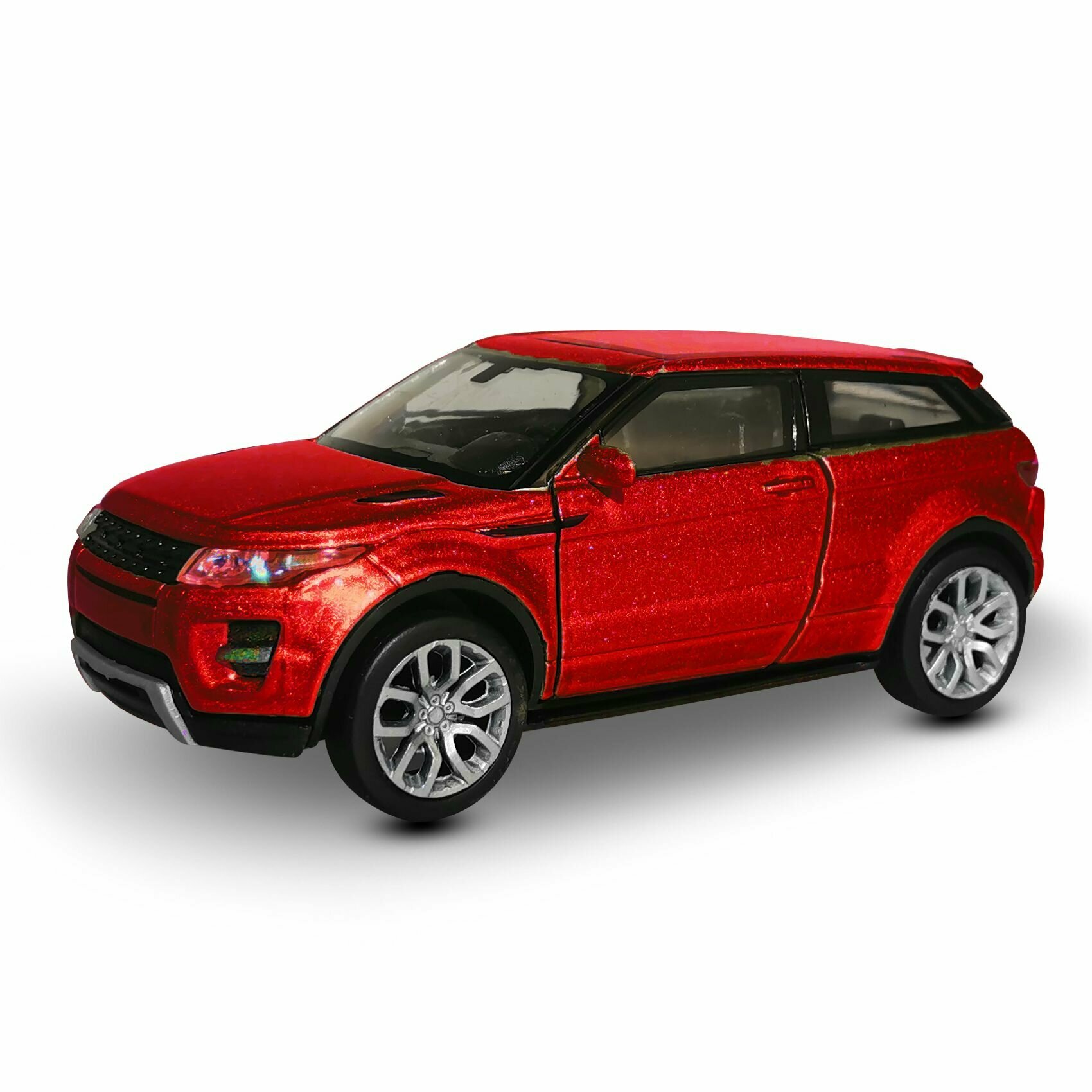 Машинка WELLY LAND ROVER RANGE ROVER EVOQUE Красный / модель машины 1:38 с пружинным механизмом.43649