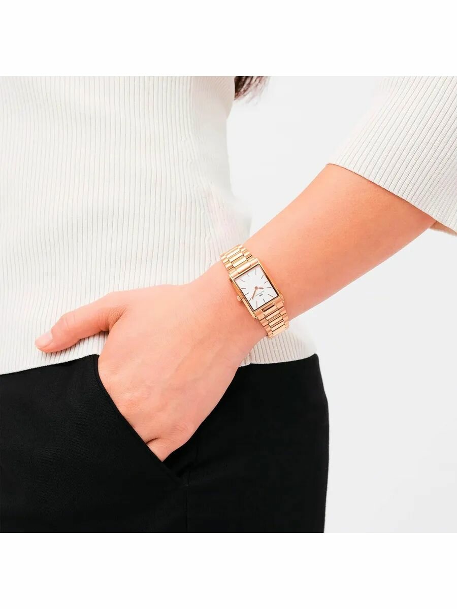 Наручные часы Daniel Wellington, золотой, белый — фото 1