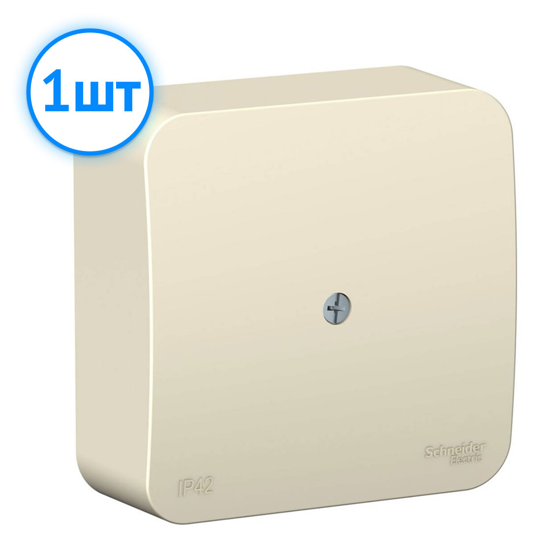 Коробка распределительная Systeme Electric Blanca 75x75x30 2 ввода для открытого монтажа молочный BLNRK000012