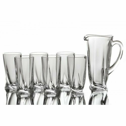 Набор для сокаводы Crystalite Bohemia Квадро 7 предметов кувшин 1100 мл 6 стаканов 350 мл 12900₽