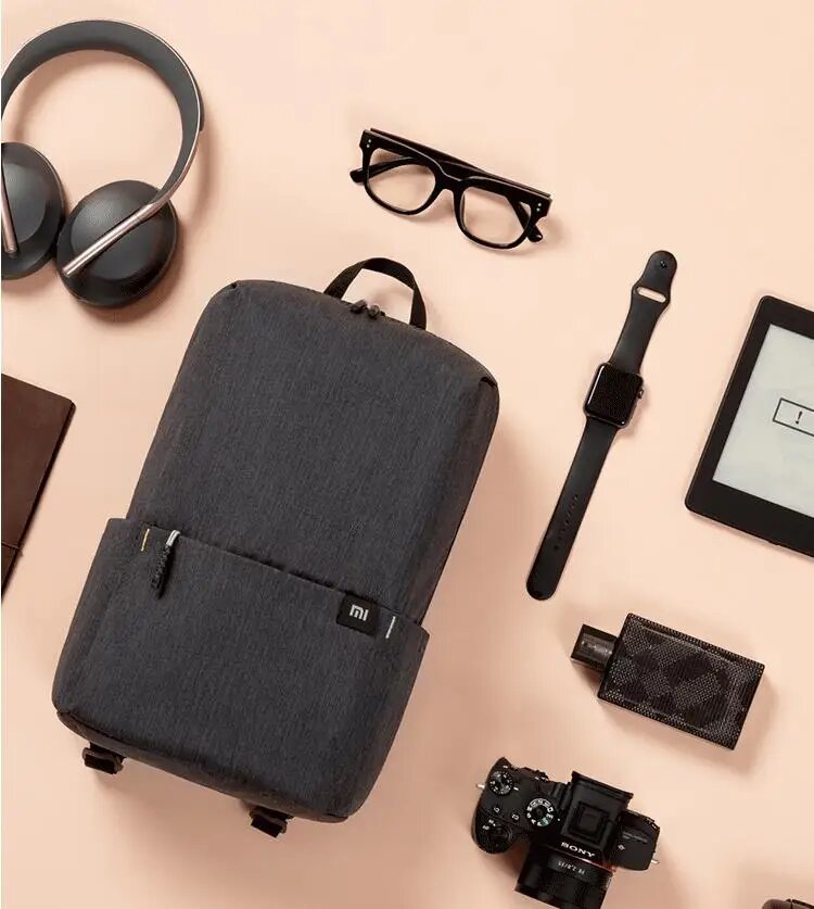 Детские Рюкзаки Xiaomi Оригинальный рюкзак Xiaomi Mi 20 л, сумка для ноутбука с клавиатурой, вместительная Мужская и женская 15,6 дюймовая городская Повседневная красочная спортивная сумка для переноски, Yellow, Унисекс