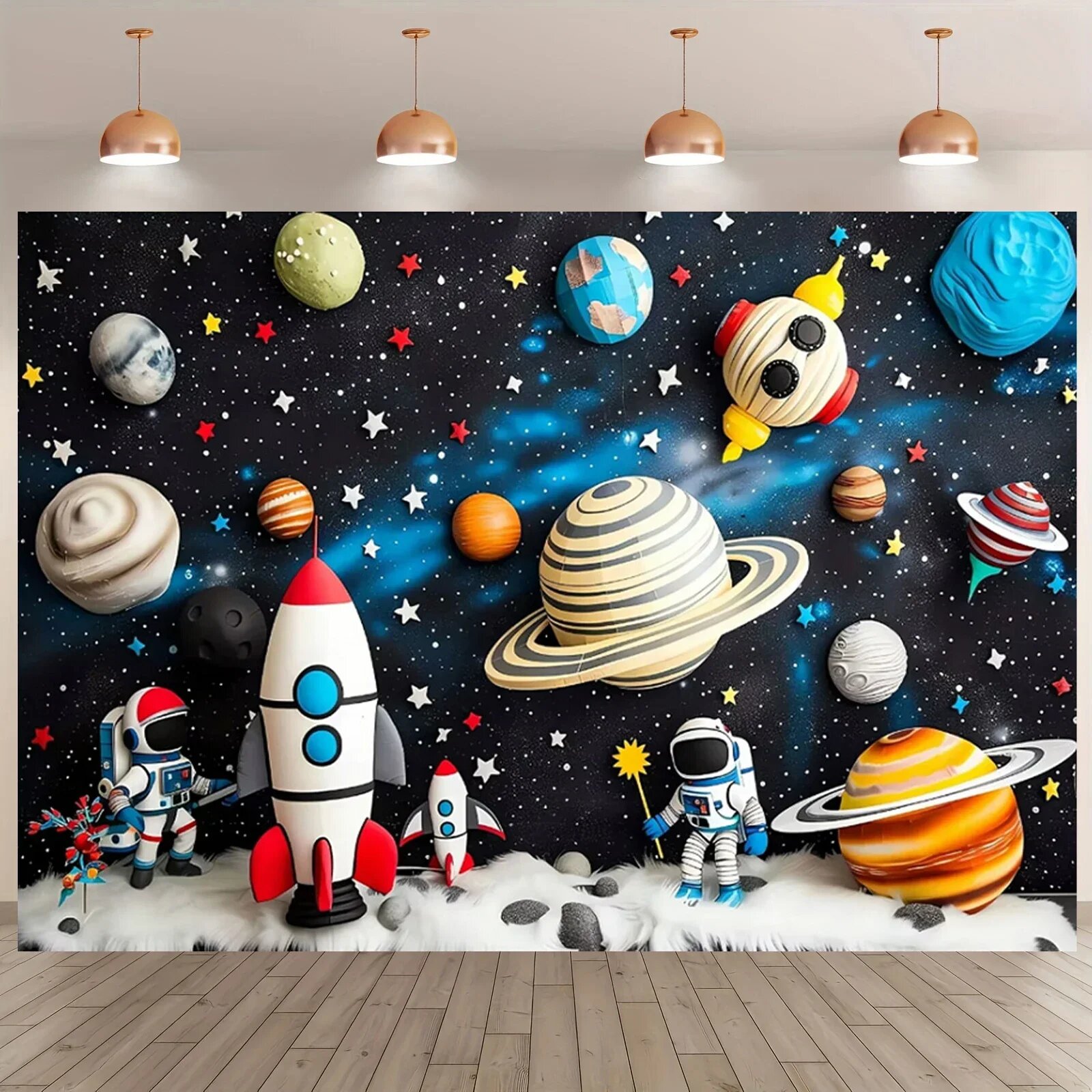 Космический фон для фотосессии из винила