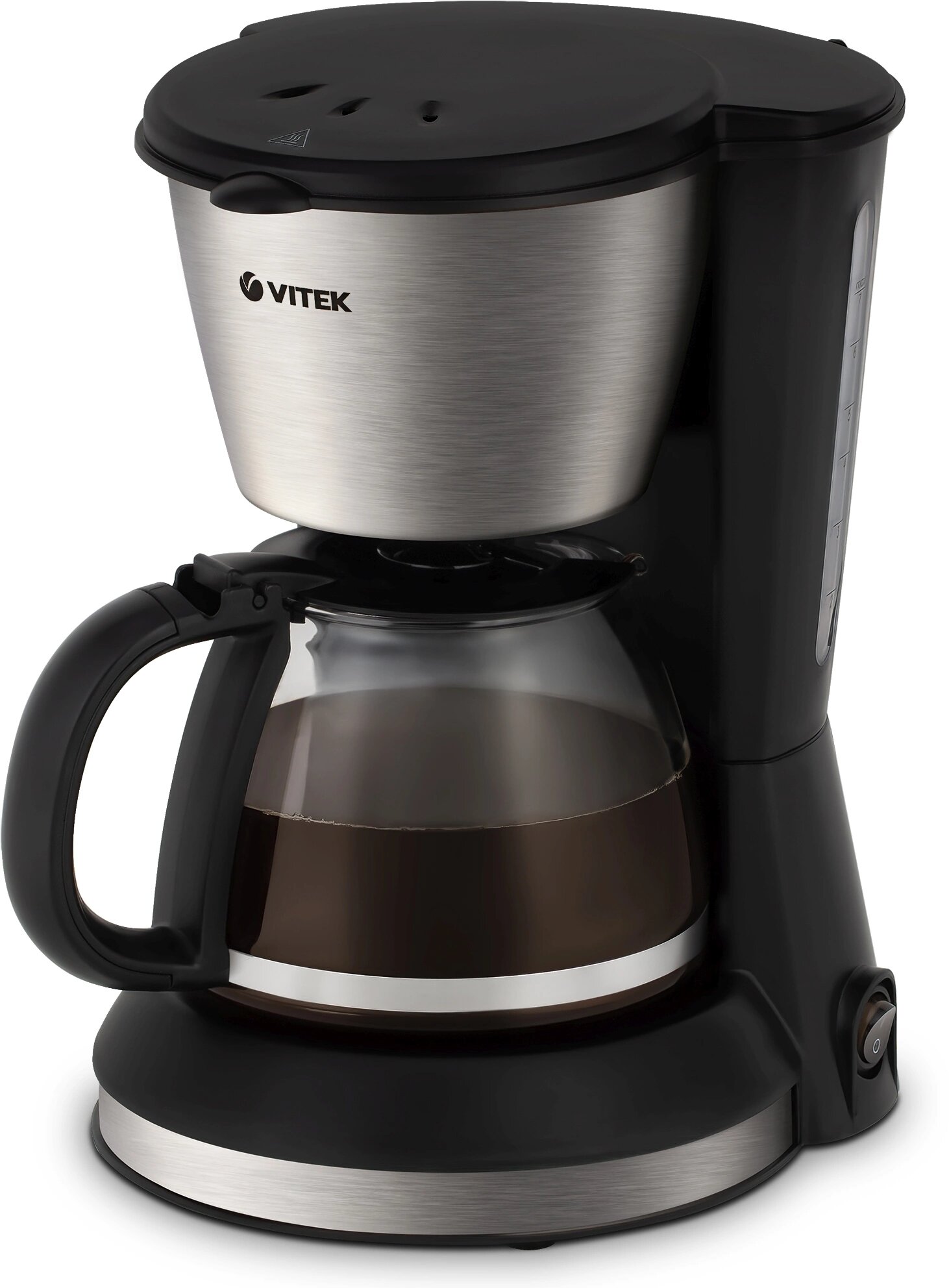 Кофеварка Vitek VT-1506 капельная 550 Вт 17 Бар черная/серебристая