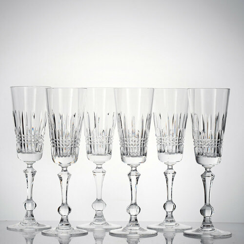 Хрустальные бокалы для коктейлей 200 мл. набор 6 шт. Неман 1000/206, 9407/200гр