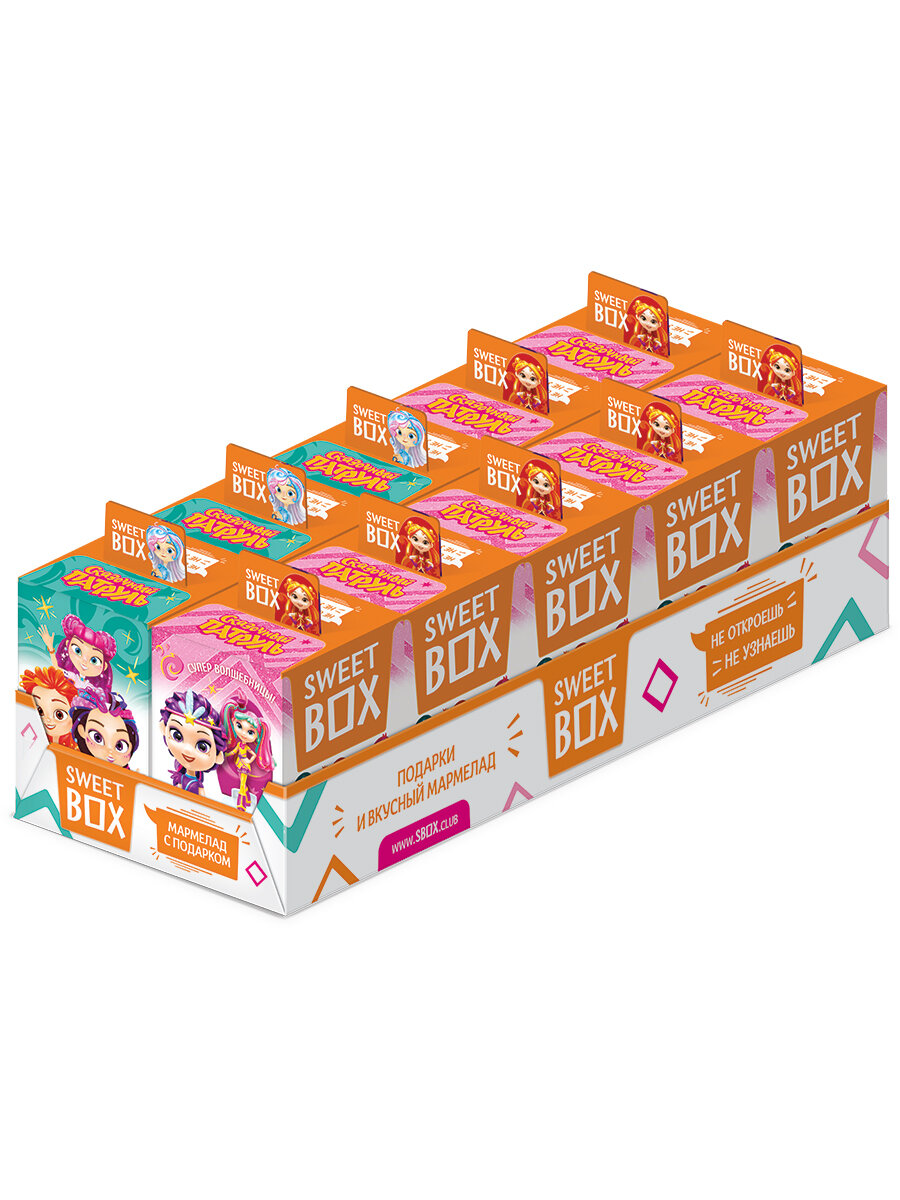 Конфитрейд Sweet Box СВИТБОКС СКАЗОЧНЫЙ ПАТРУЛЬ 2 Мармелад с игрушкой в коробочке, 10шт*10г