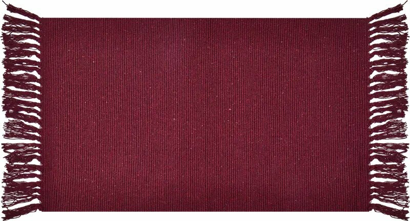 Коврик декоративный хлопок Solid Mat JBT-001-06 50x80 см цвет красный