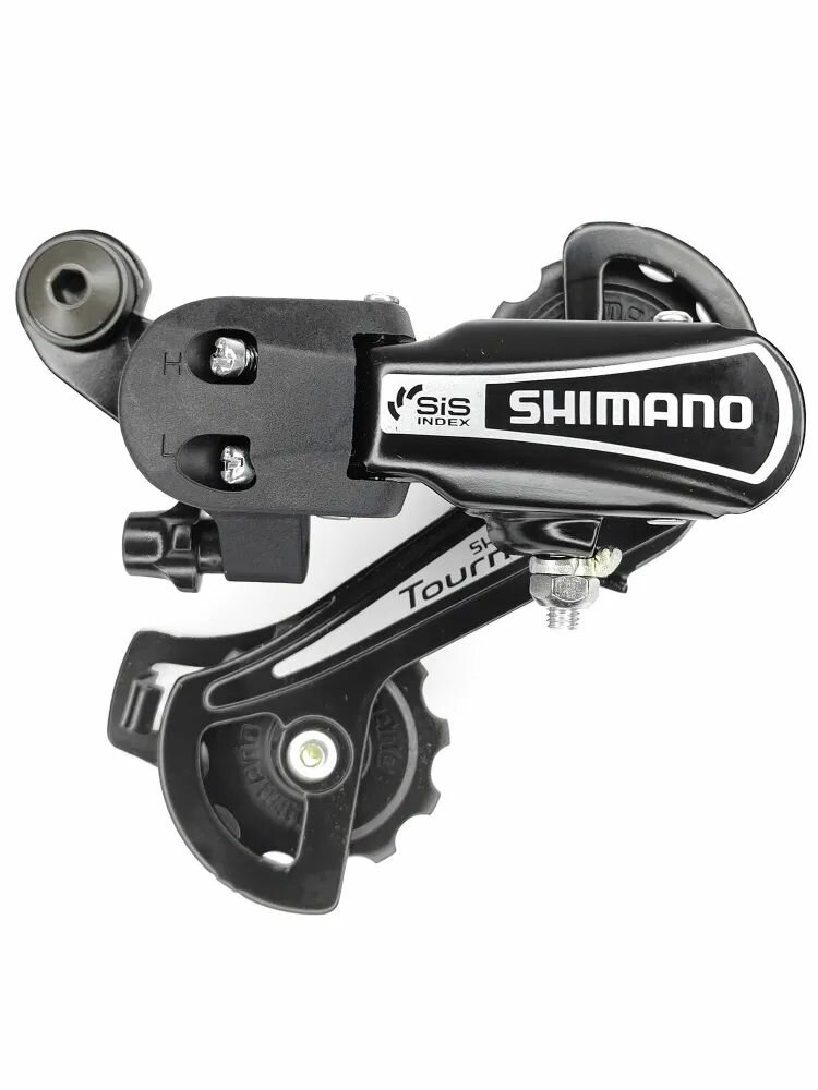 SHIMANO Задний переключатель скоростей, Tourney RD-TY21B, 6-7 скоростей, крепление на петух (болт), черный