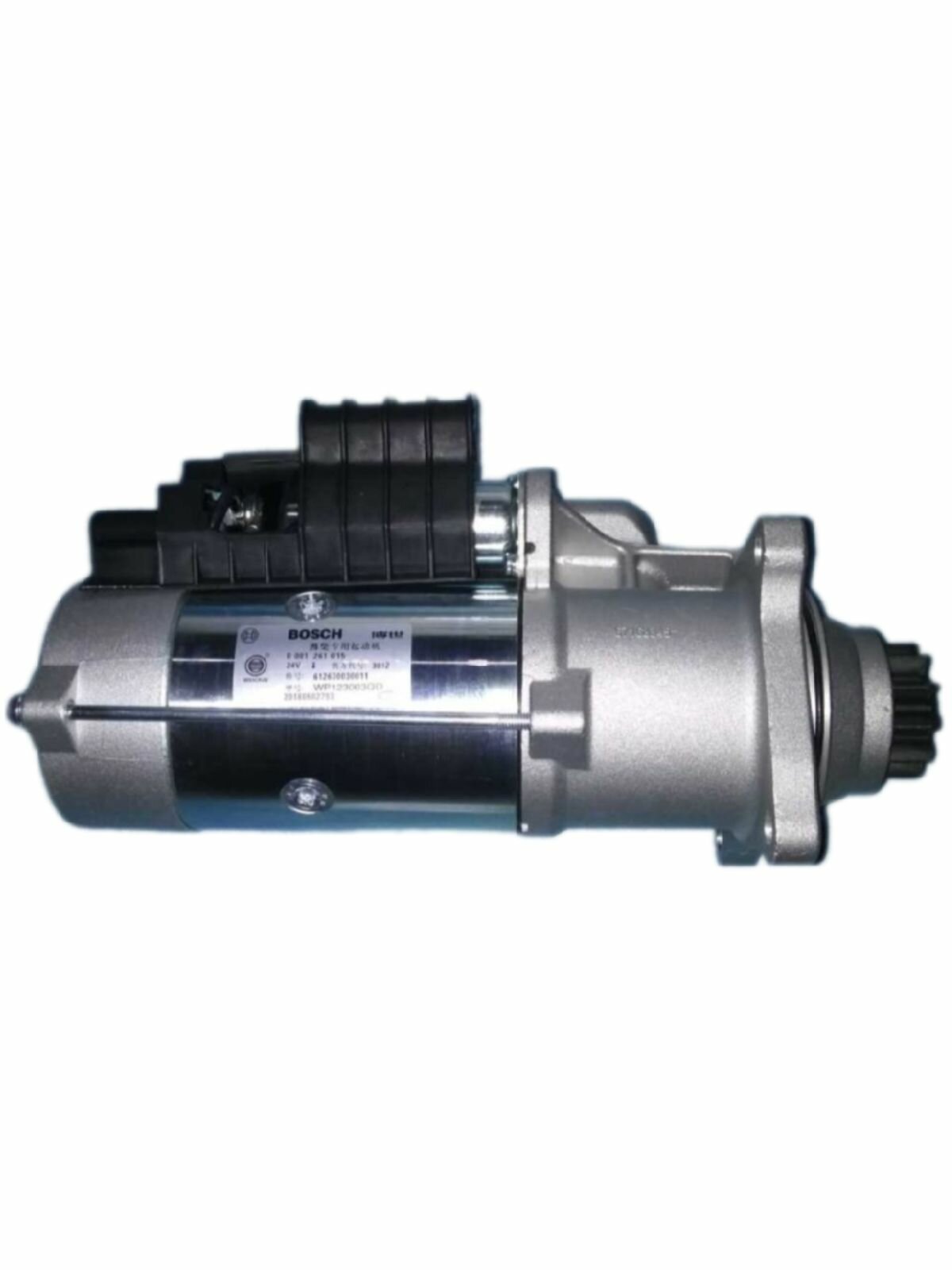 Стартер Евро3 с фишкой SHACMAN F2000, F3000, X3000, FOTON-3251, 3253, 3313, HOWO, SCANIA и МАЗ 11 зубьев от SHAANXI Арт. 612630030011