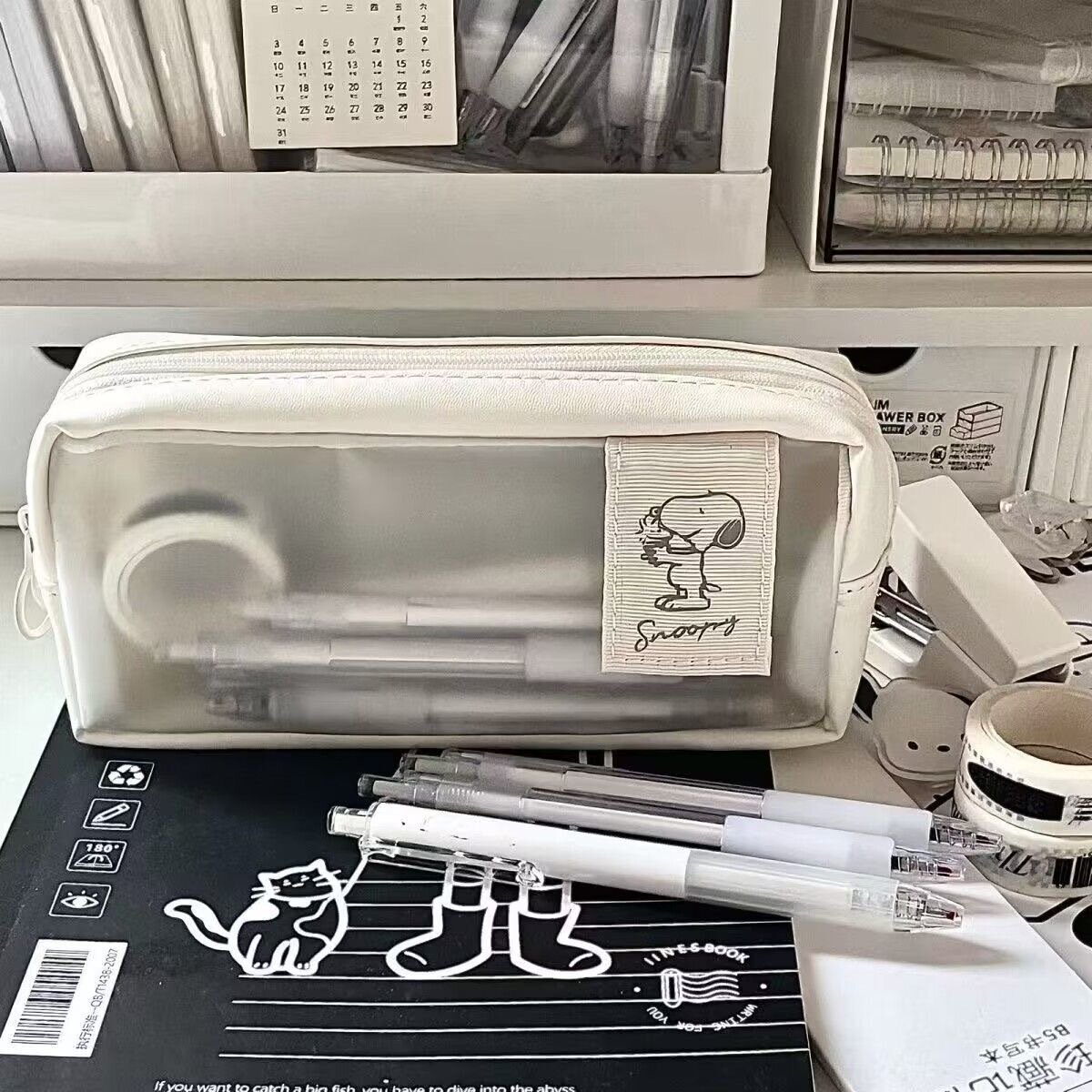 Пенал для карандашей "Snoopy", двухслойный, для старшеклассников — фото 1