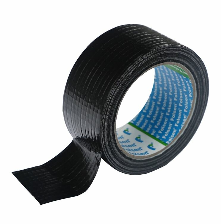 Клейкая лента армированная Folsen EXTRA STRONG 48 мм х 25 м черная