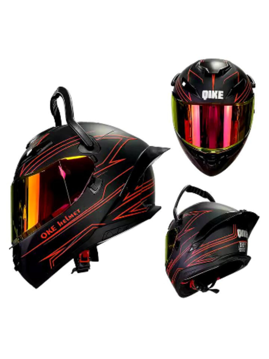 Мотоциклетный шлем для мужчин и женщин Интегральный шлем с защитой от ветра и дождя