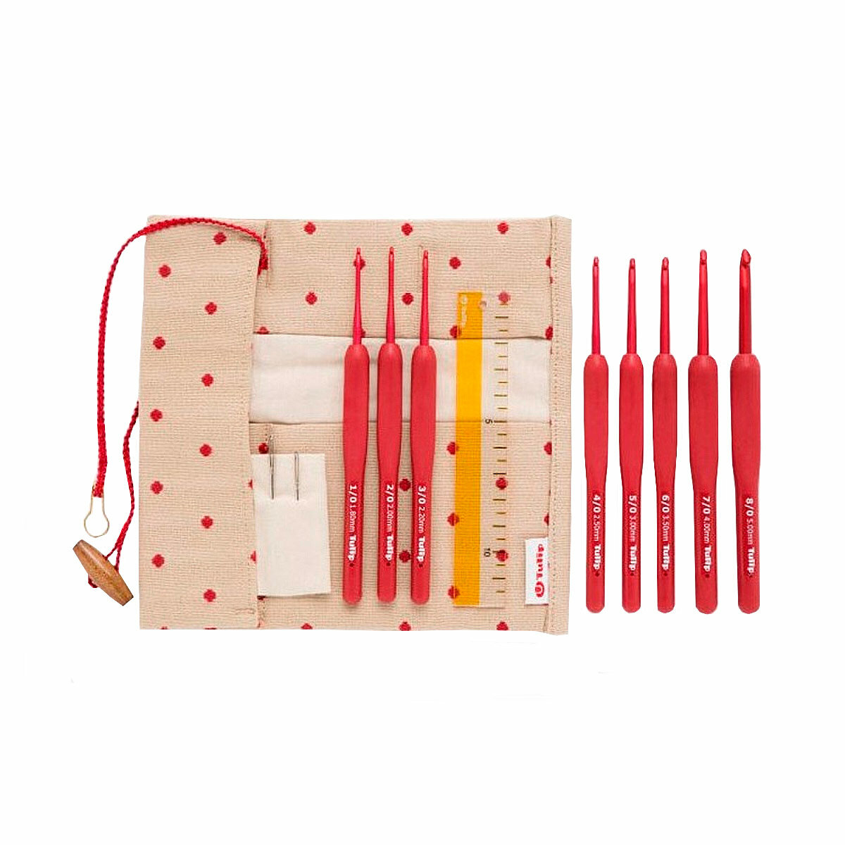 Набор крючков для вязания "ETIMO Red", Tulip, TED-001e