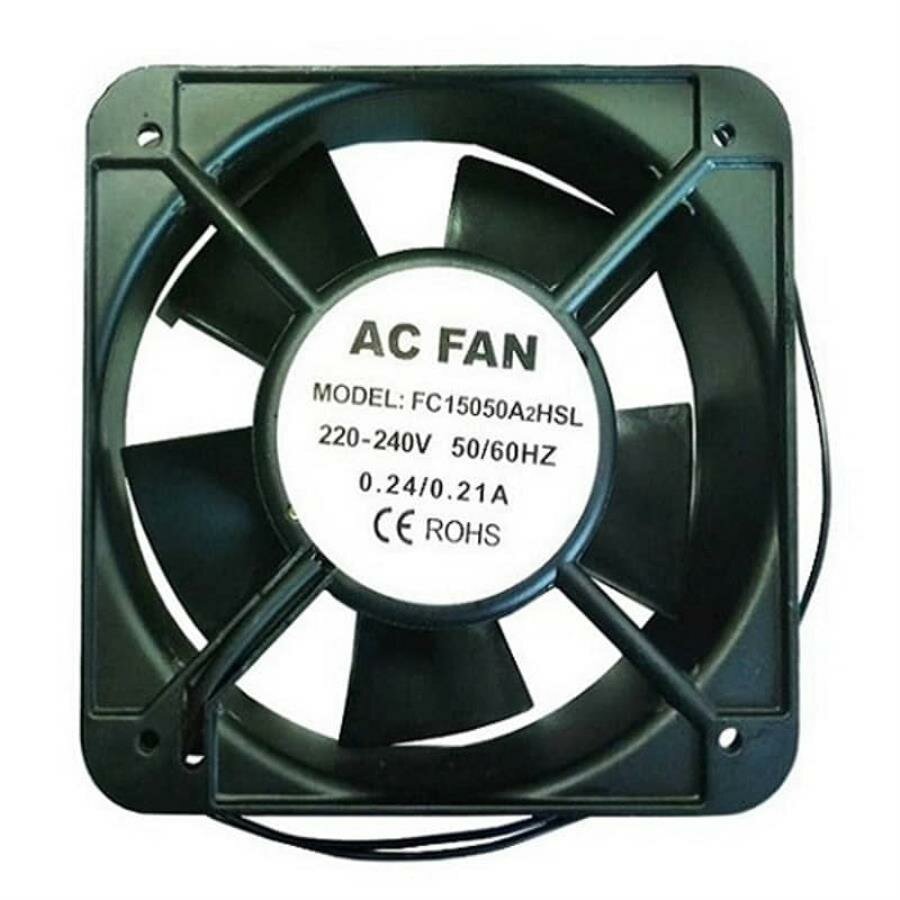 Вентилятор FC15050A2HSL (15050A2HSL) 150х150х50, 220-240V, 50/60Hz, 0.24/0.21А для холодильника