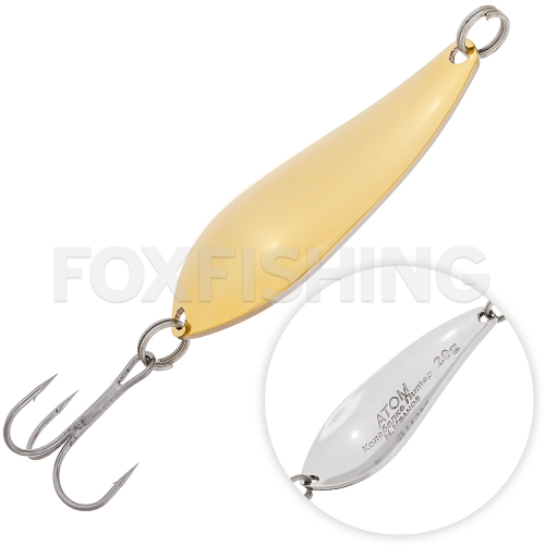 Блесна колеблющаяся Колебалка Питер Атом 6,5см. 15гр. цв. латунь/никель