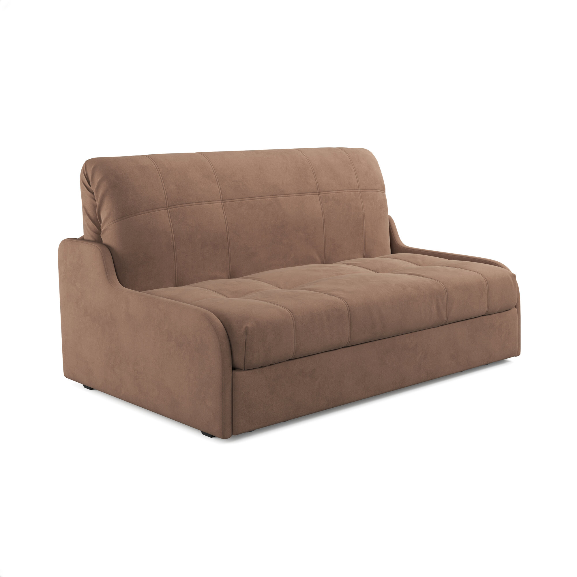 Диван раскалдной аккордеон на металлическом каркасе, велюр, 140х200 см