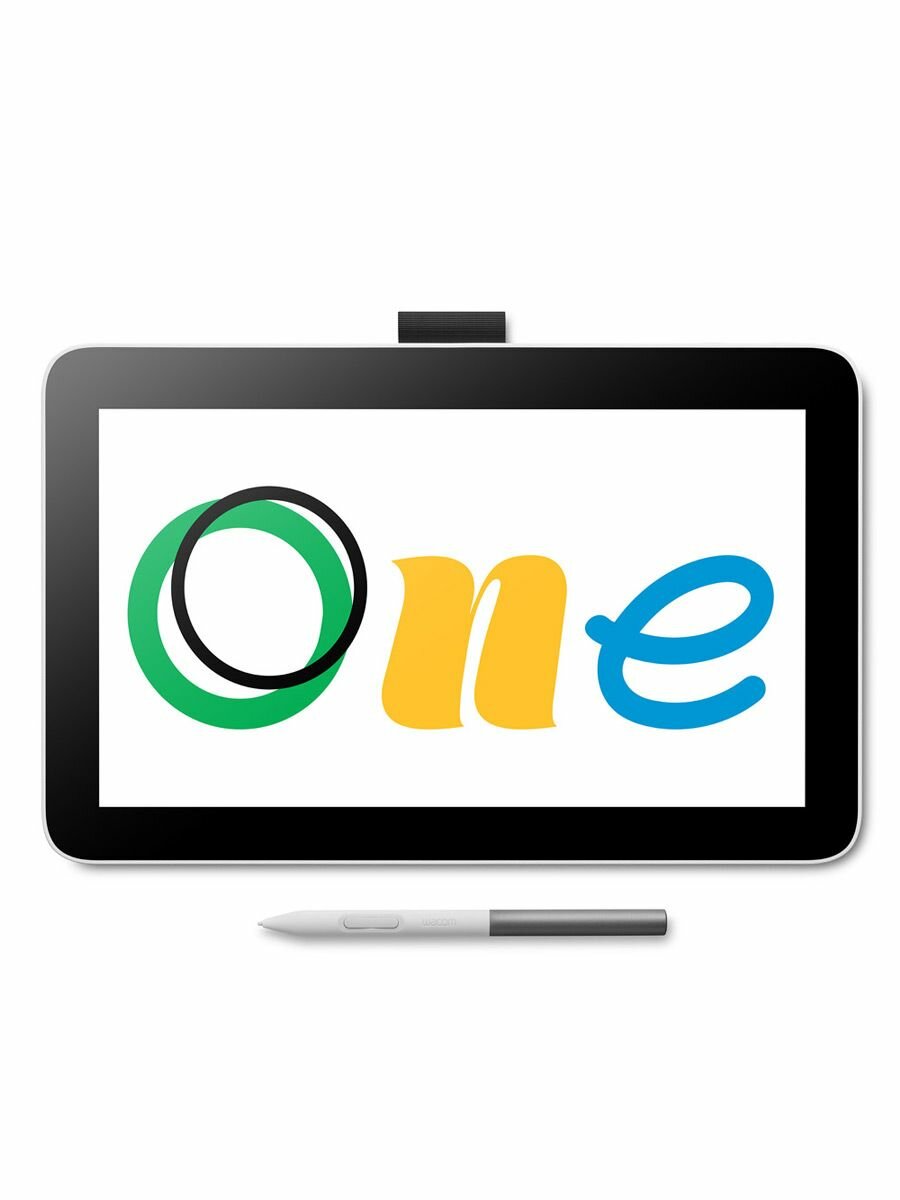 Интерактивный дисплей Wacom One 12, 11.6", 2540 lpi, USB Type-C, черный/белый