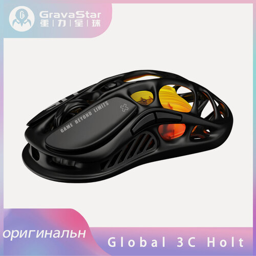 Изображение товара Беспроводная игровая мышь Gravastar Mercury M2 - Stealth Black PAW3395 (классическая версия)