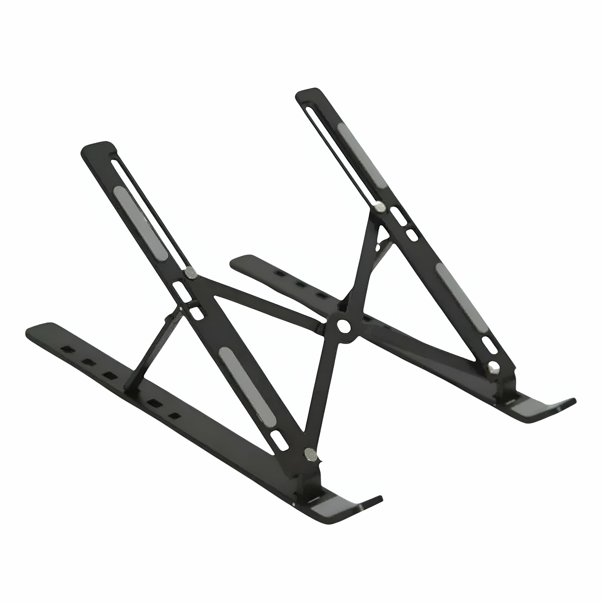 Подставка для ноутбука складная с регулировкой высоты черная