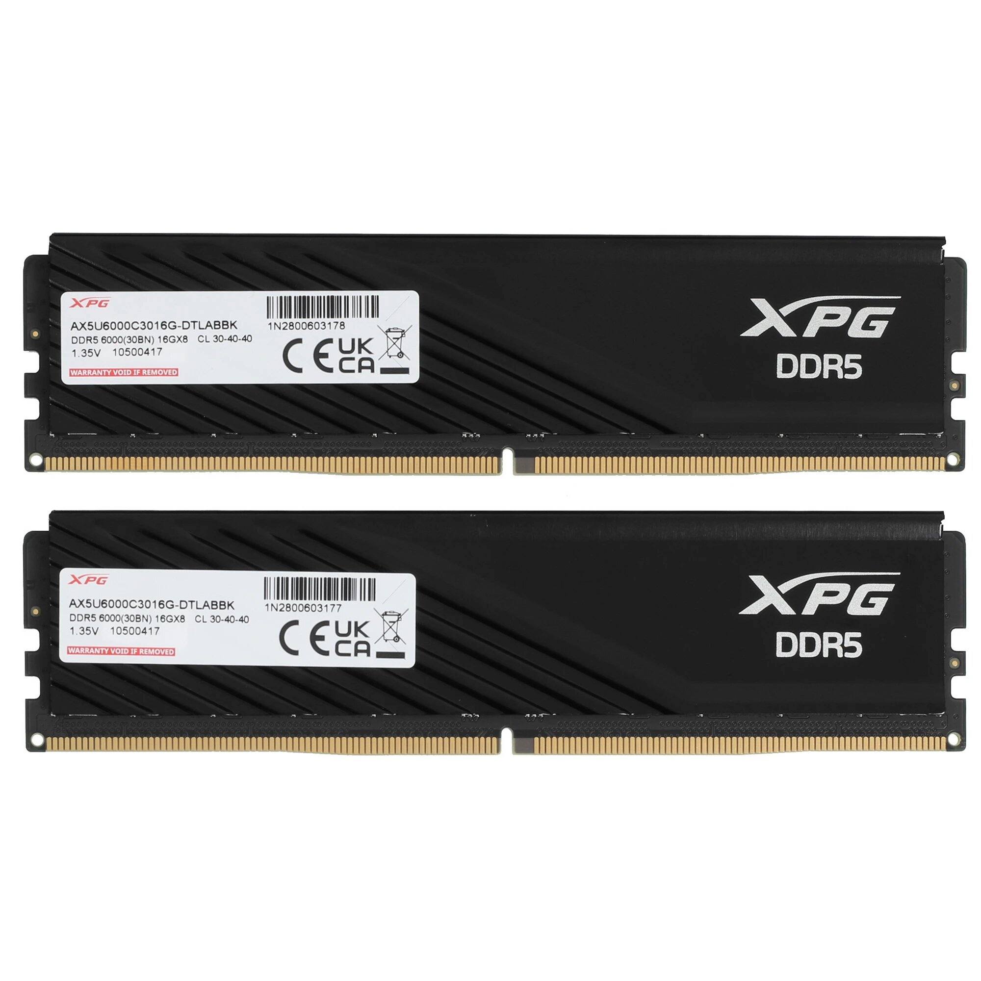 Модуль памяти ADATA DIMM DDR5-6000 32GB (16GBx2) AX5U6000C3616G-DTLABBK — фото 1