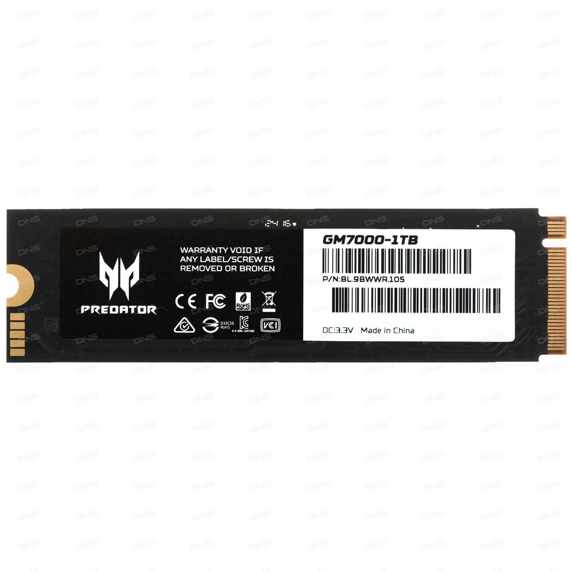 1000 ГБ M.2 NVMe накопитель Acer Predator GM7000 [BL.9BWWR.105]