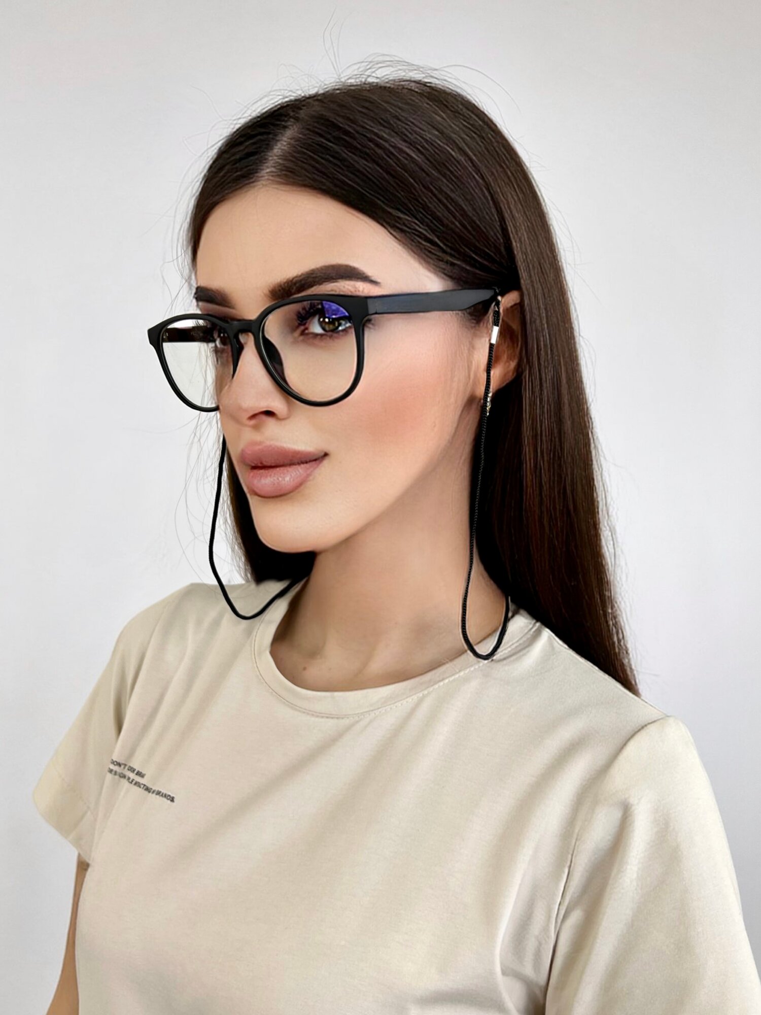 Очки UltraGlass, корригирующие -2.5, пластиковые линзы, черные — фото 1