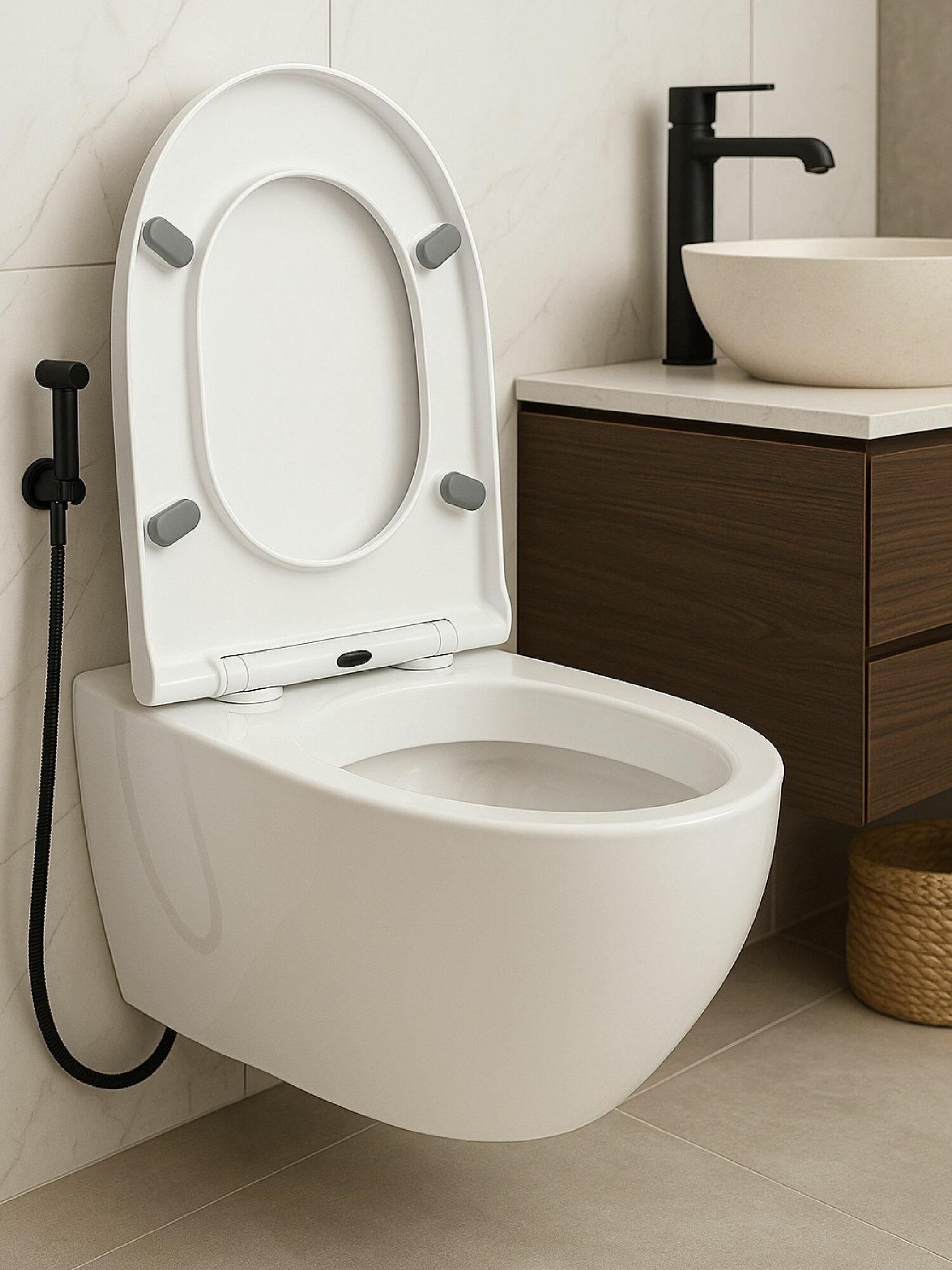 Сиденье для унитаза с микролифтом универсальное Birdhouse, белое — фото 1