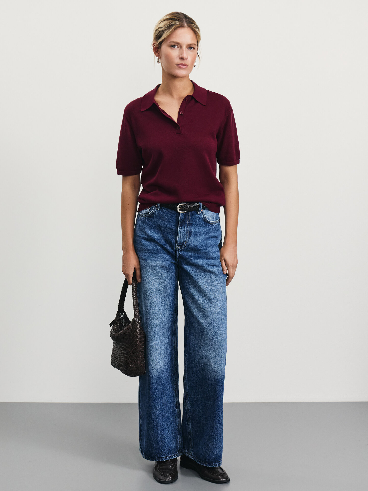 Джинсы широкие Zarina wide leg