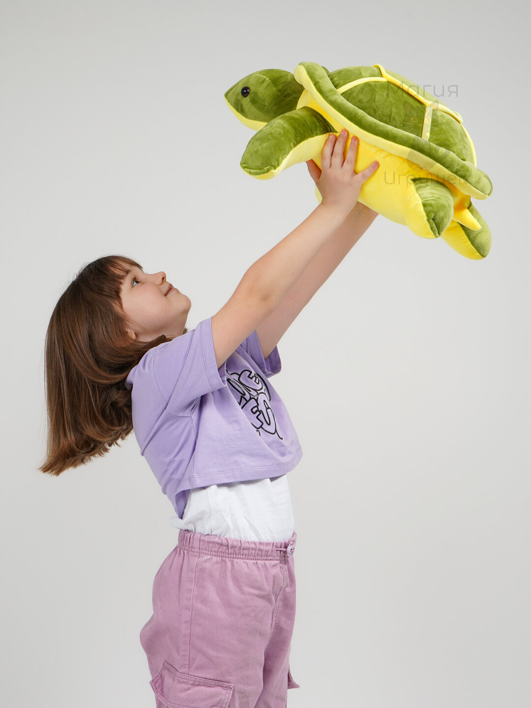 Мягкая игрушка Черепашка – плюшевая, милая, для сна и обнимашек, 80 см — фото 1