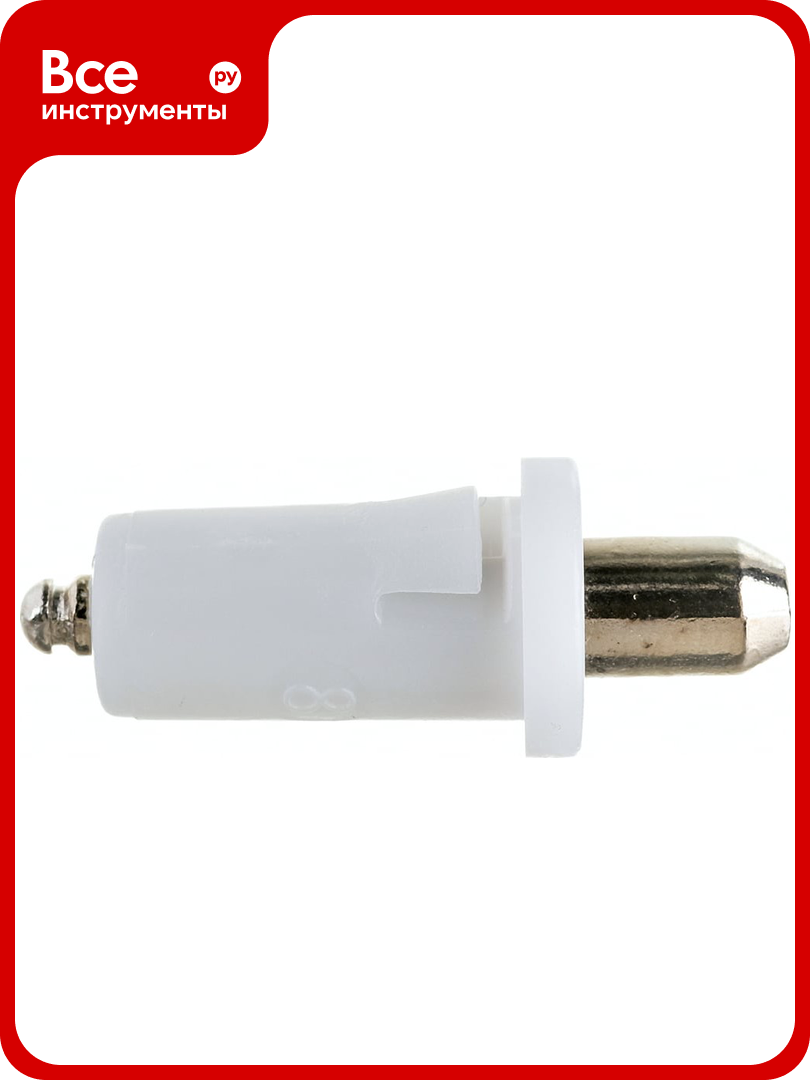 Потайная пружинная петля тризам (монтажное отверстие 10 мм; полиамид; белая) TRZ0085