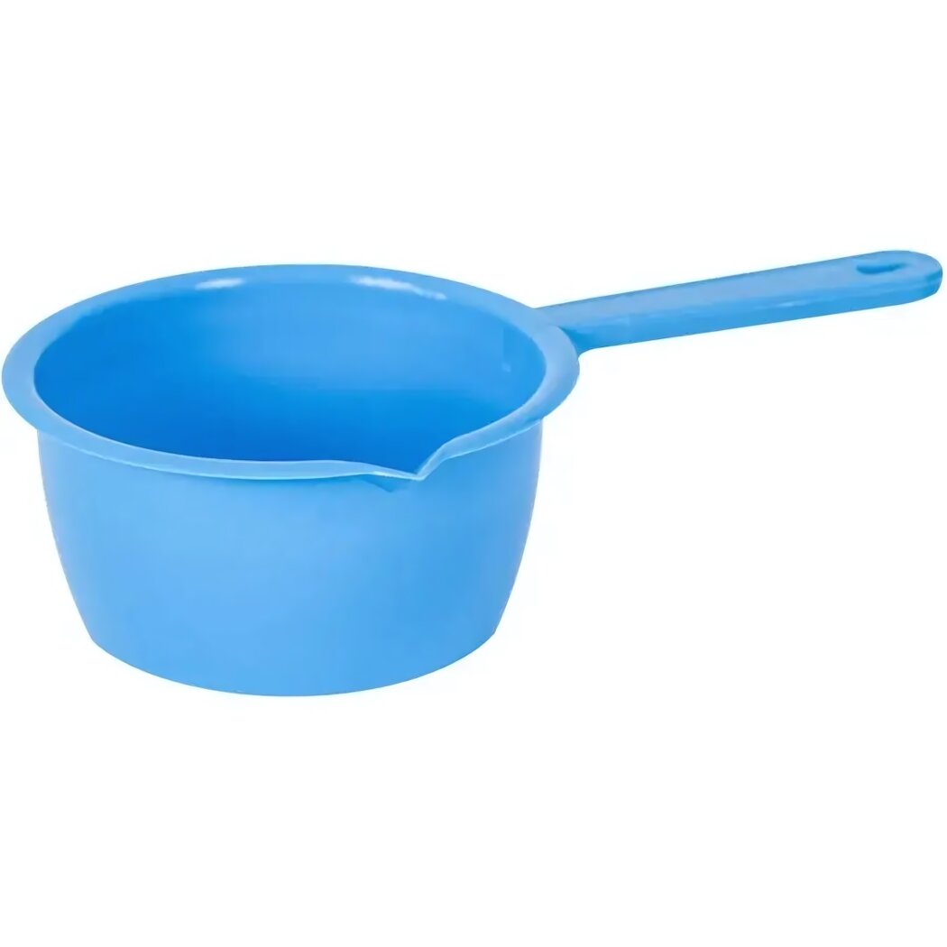 Мерный ковш Ар Пласт 1 л с носиком  пластик  голубой  удобная ручка
