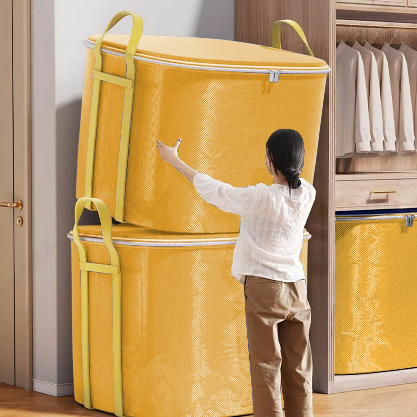 Сверхпрочная сумка для хранения хранения сверхпрочная складная водонепроницаемая 75x60x80 см