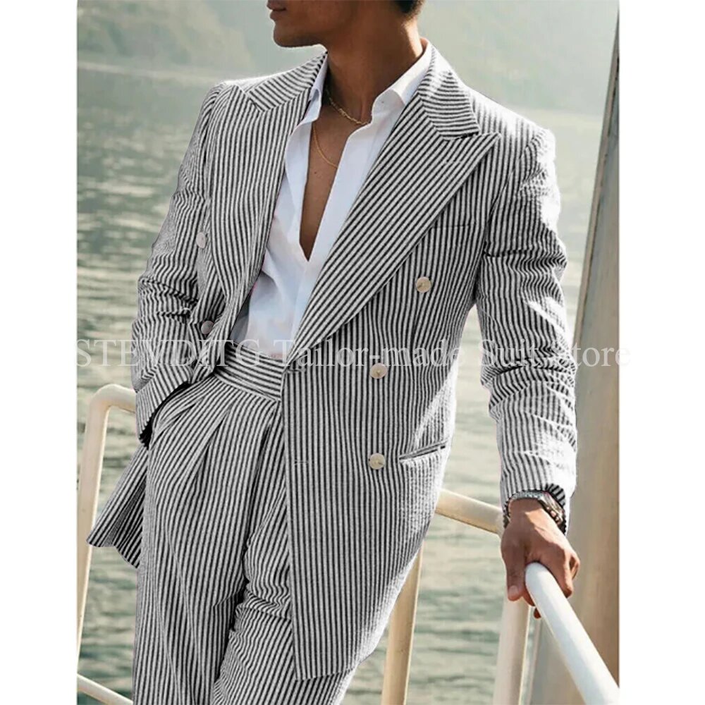 Костюм классический STEVDITG, размер 2XL, серый