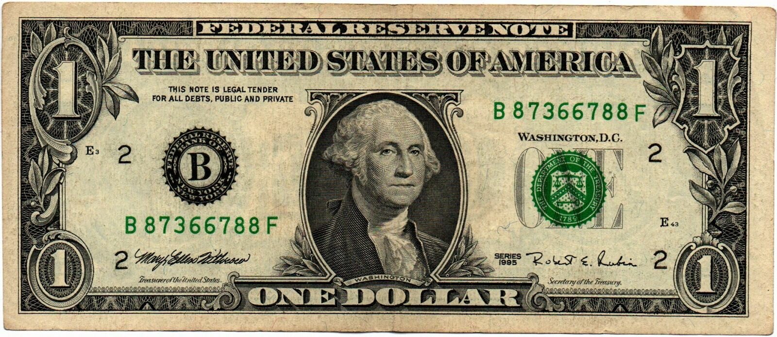 Доллар 1995 год США 87366788