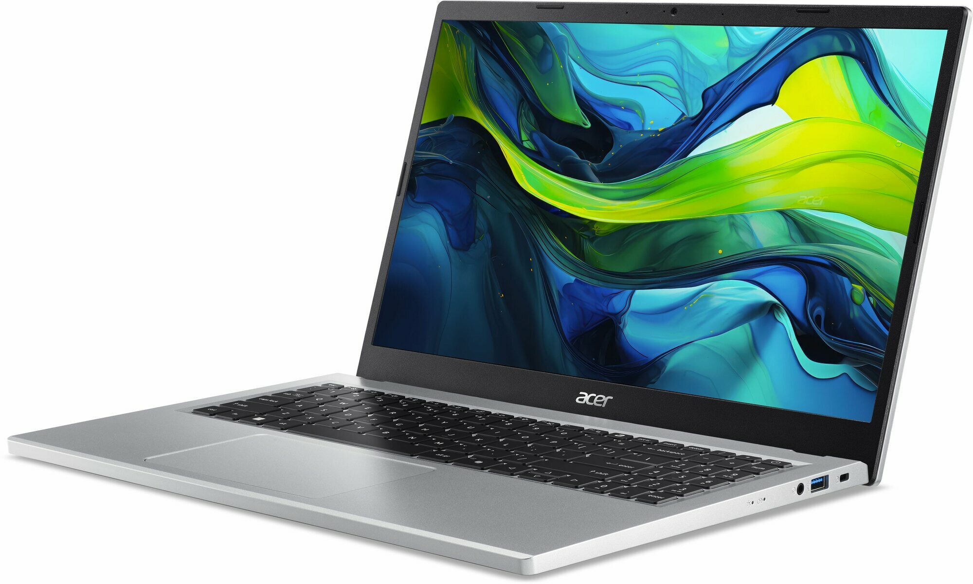Ноутбук Acer Aspire Go AG15-31P-38DT 15.6", TN, Intel Core i3 N305 1.8ГГц, 8-ядерный, 8ГБ LPDDR5, 256ГБ SSD, серебристый — фото 1