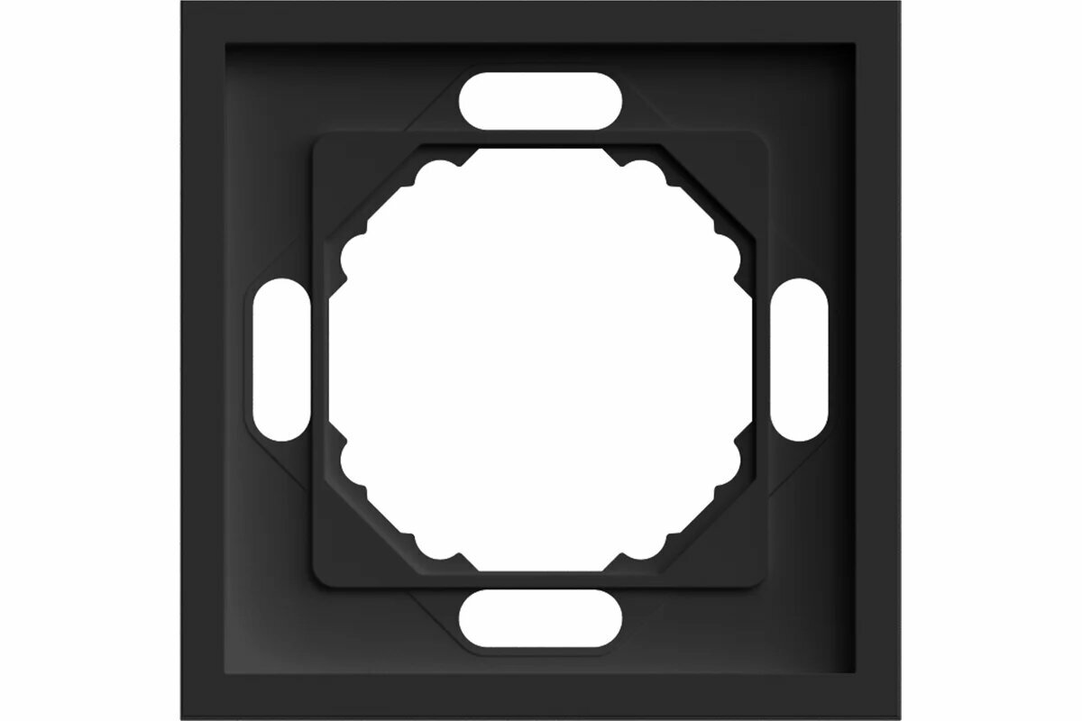 Рамка Stekker Эмили PFR00 5001 05  чёрный уголь  IP20  soft touch  49858