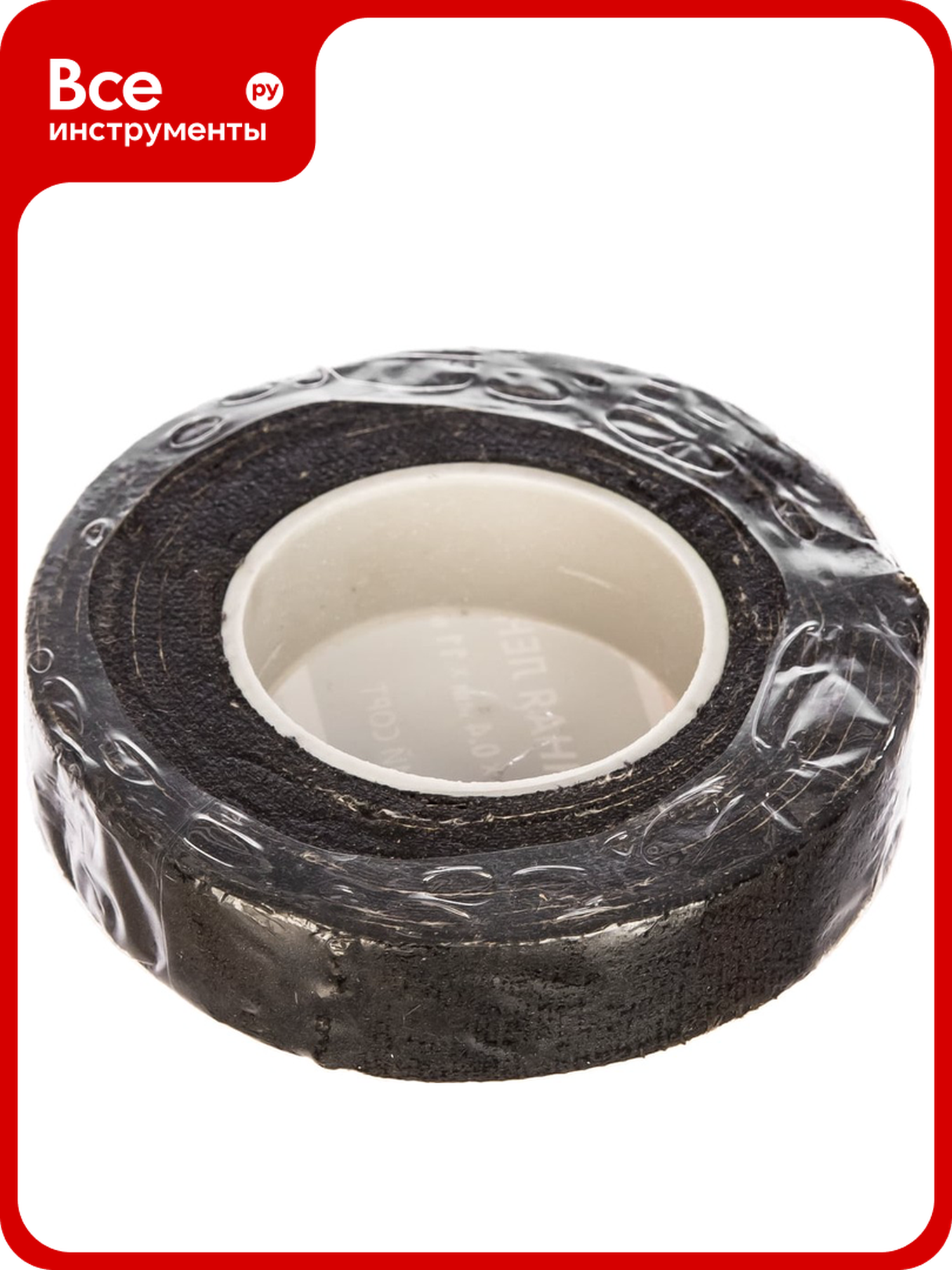 Изолента Fortisflex 71242 хлопчатобумажная черная 18x0.4x11 мм