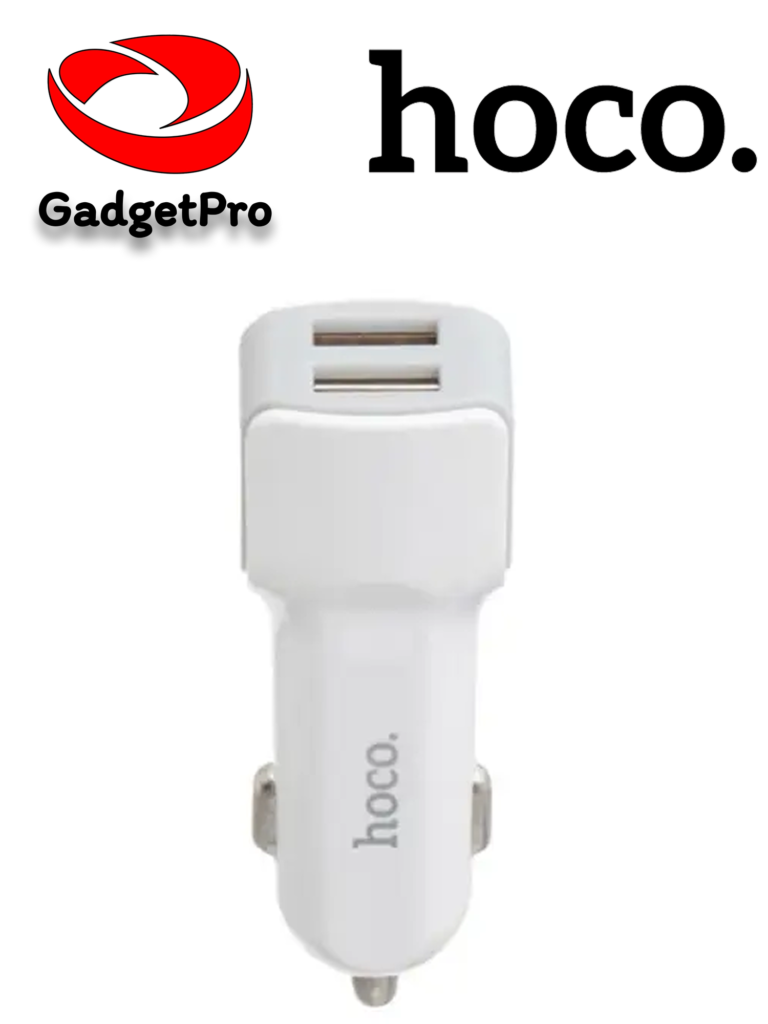 Автомобильное зарядное устройство Hoco Z23, 2 USB, 12Вт, защита от перегрузки