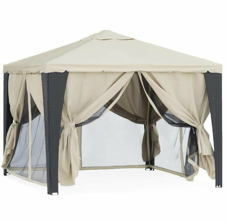 Шатер-беседка Green Glade 3176 3х3х25м полиэстер металлический каркас полиэстер водонепроницаемый бежевый