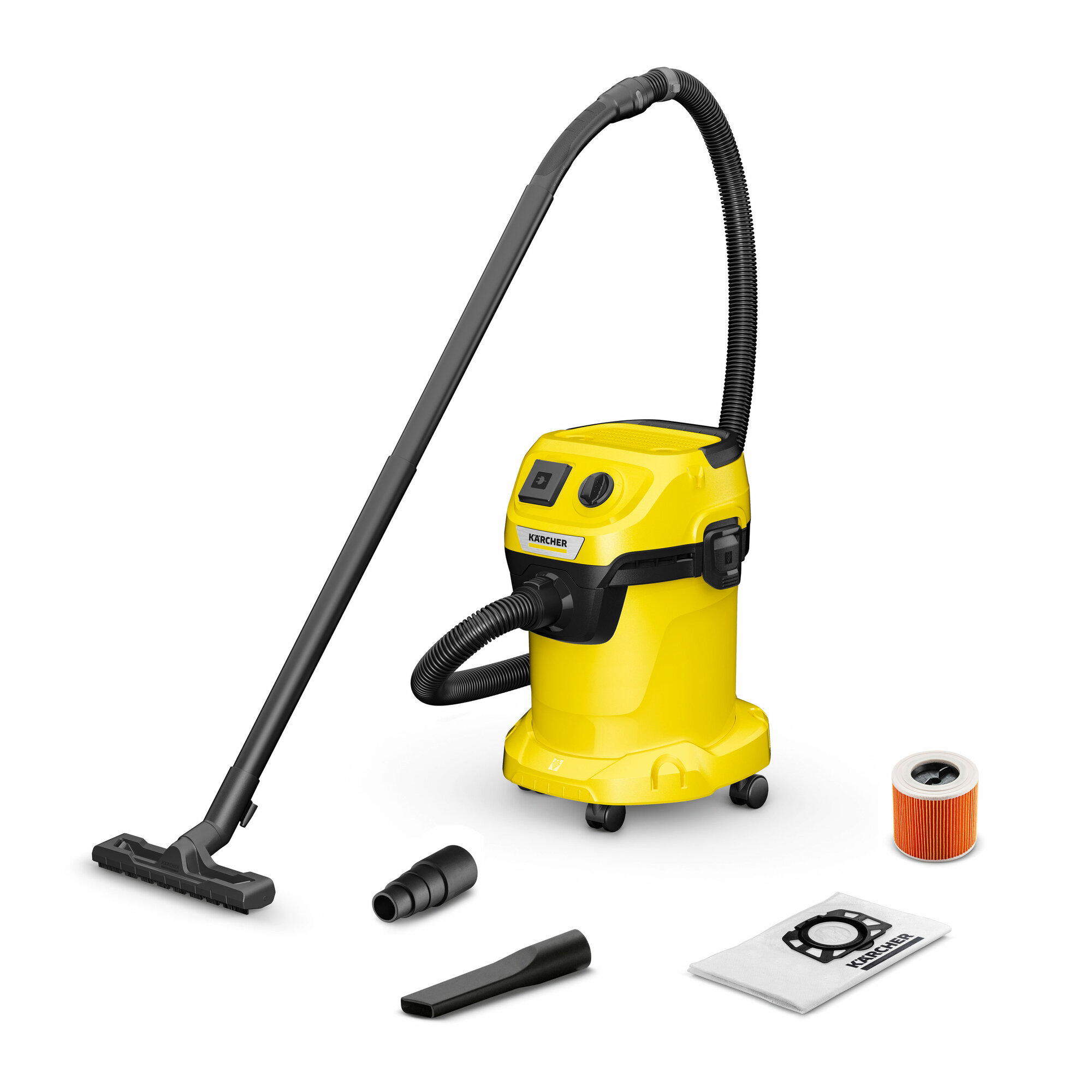 Хозяйственный пылесос Karcher WD 3 P V-17/4/20 Full Complect с розеткой для электроинструмента