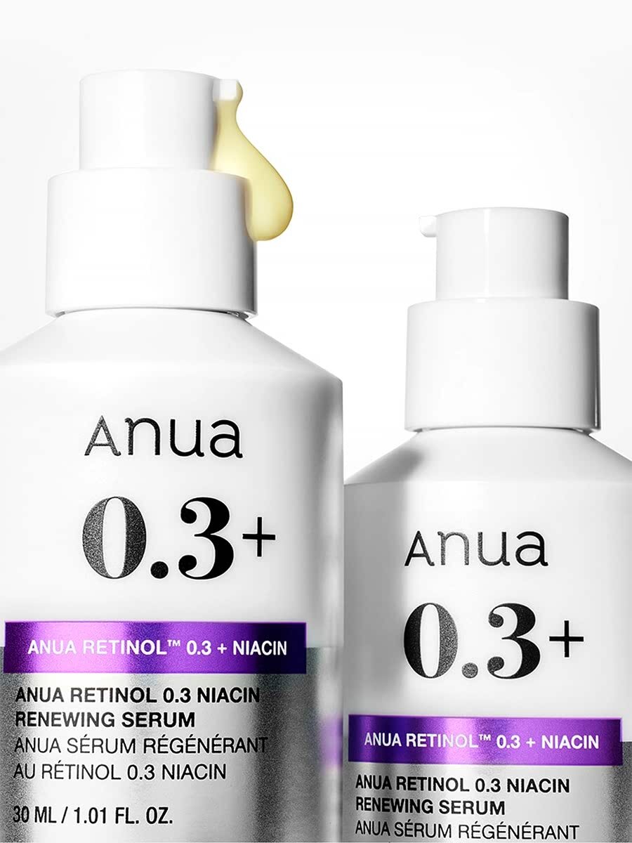 Обновляющая сыворотка с ретинолом и ниацинамидом Anua Nano Retinol 0,3% + Niacin Renewing Serum 30 мл — фото 1