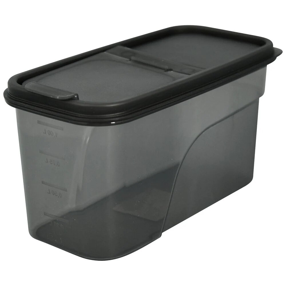 Мультидом Контейнер для сыпучих продуктов 12л (графит) 461 204