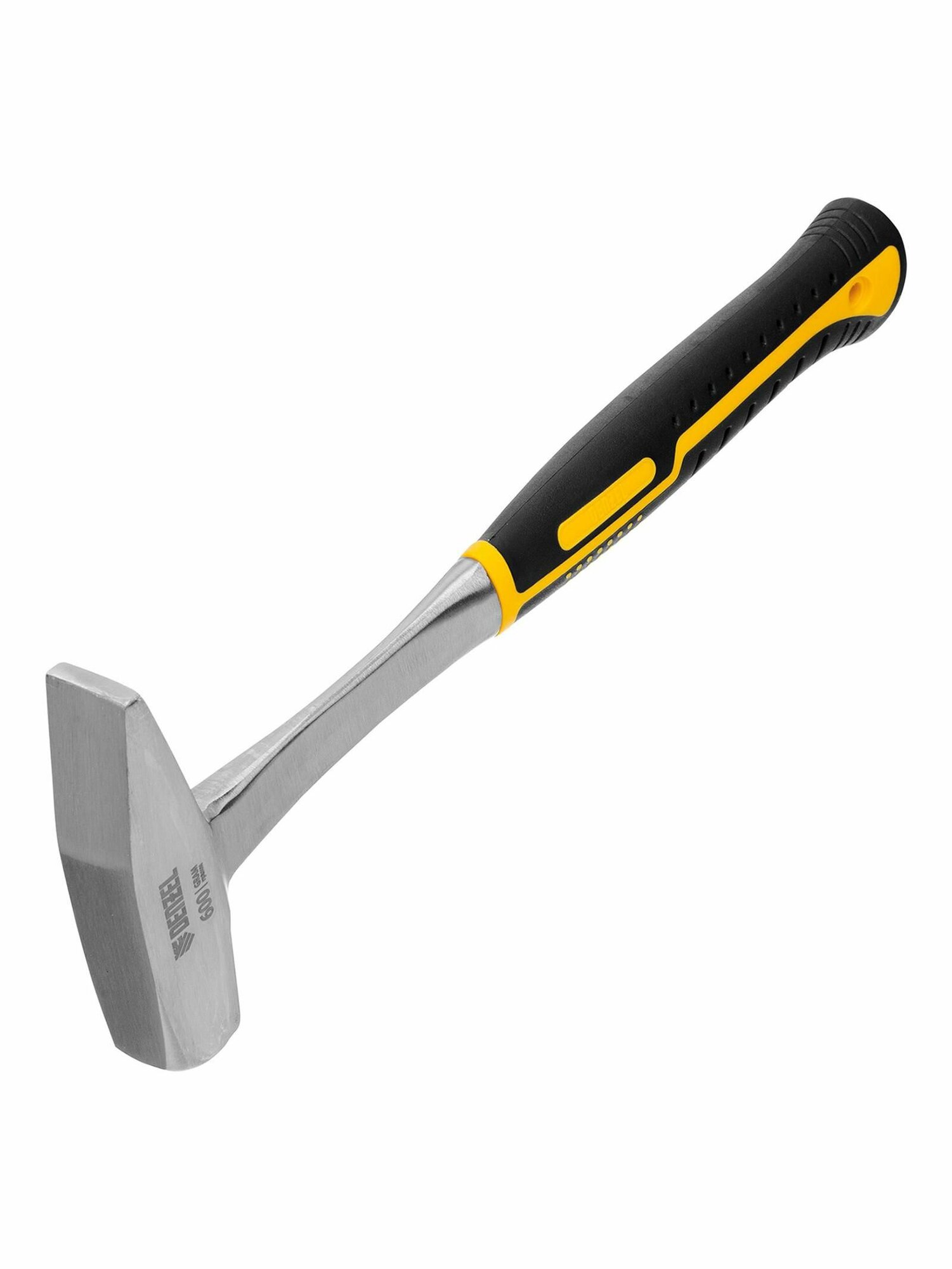 Молоток слесарный 600 г, цельнометаллический, двухкомпонентная рукоятка Denzel 10404