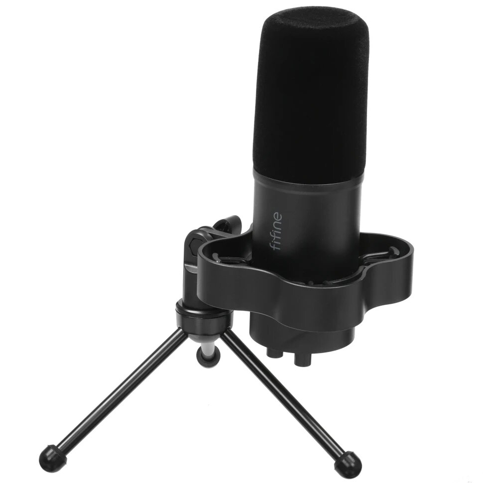 Микрофон Fifine K688NEO, проводной, настольный, USB Type-C, XLR, черный