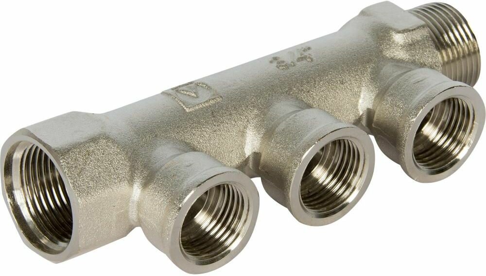 Коллектор латунь никелированная VALTEC 3/4х 1/2