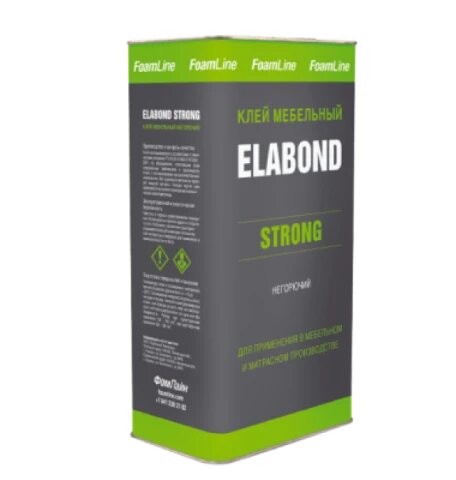 Клей Европласт "Elabond" Strong, двухкомпонентный, моментальный, негорючий, красный, 5кг