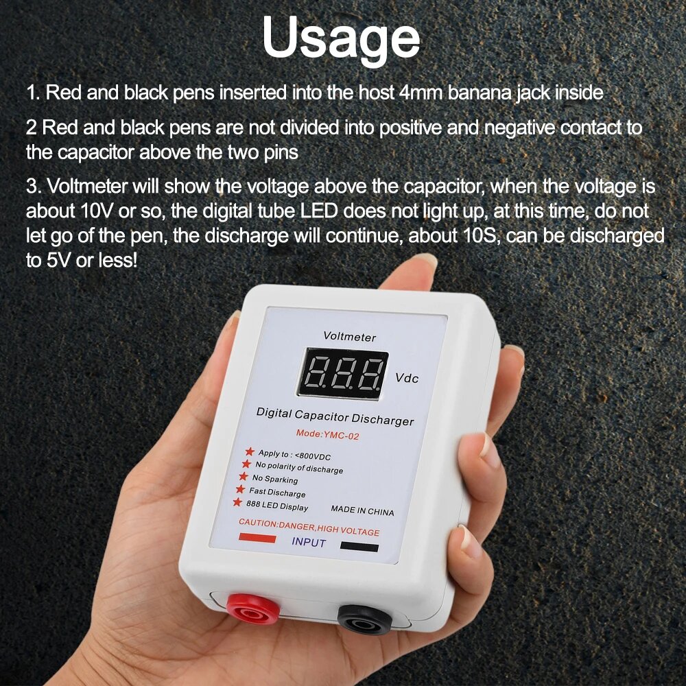 Калибраторы Электроизмерительные Aideepen 800В разрядная ручка Sparkpen, Red display