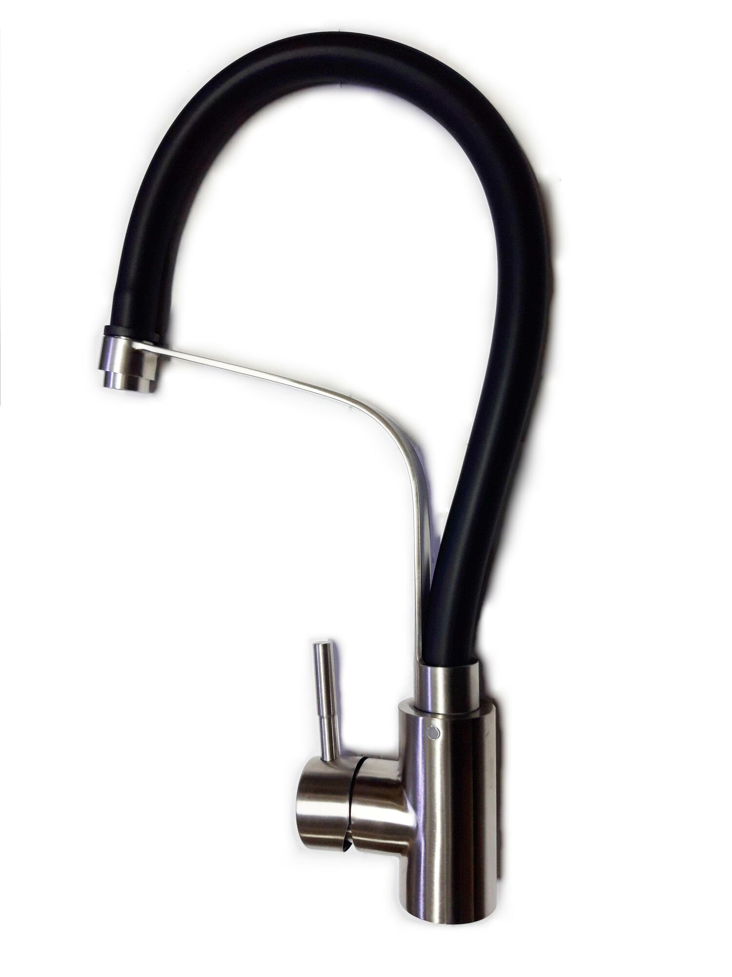 Смеситель G.Lauf ZAP4-D090 для кухни с гибким высоким изливом, черный